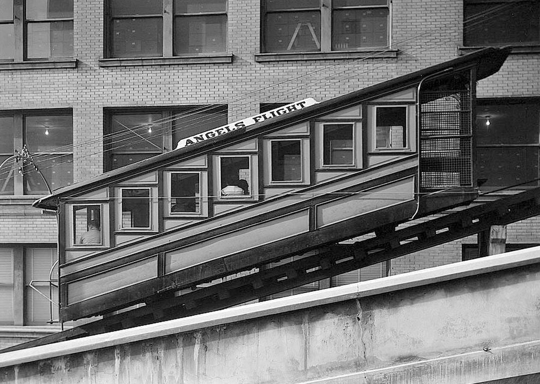 Historic Photo : "Angels Flight", Third & Hill Streets, Los Angeles, Los Angeles County, CA 1 Photograph