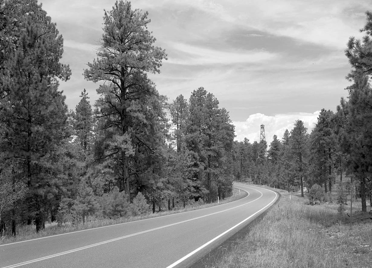 Historic Photo : North Entrance Road, Between Little Park & Bright Angel Point, Grand Canyon, Coconino County, AZ 1 Photograph