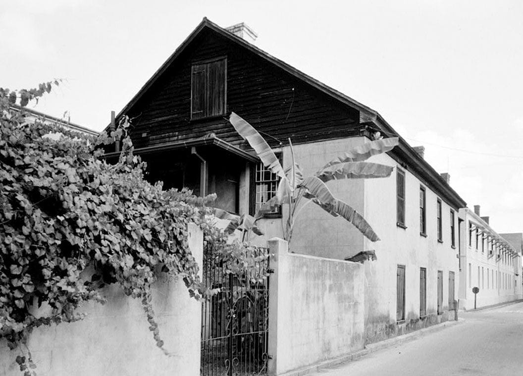 Historic Photo : Don Joseph Tovar House, 22 Saint Francis Street, Saint Augustine, St. Johns County, FL 1 Photograph