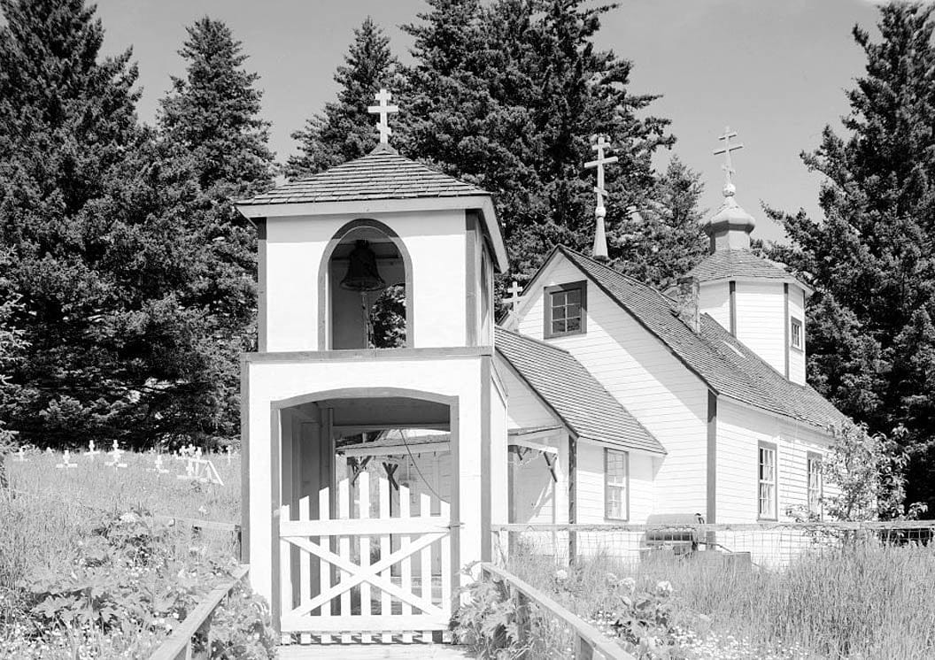 Historic Photo : Nativity of Our Lord Russian Orthodox Church, Spruce Island, Ouzinkie, Kodiak Island Borough, AK 3 Photograph