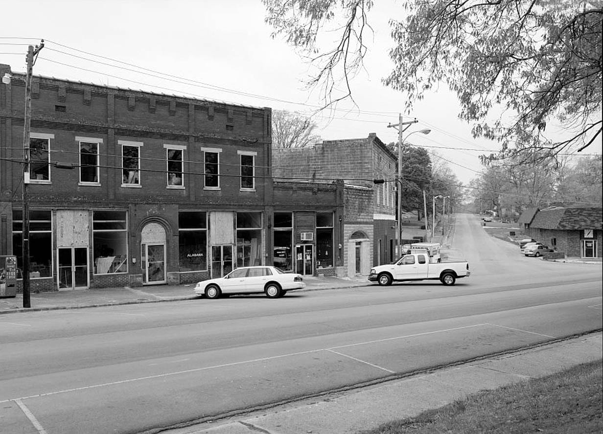 Historic Photo : Bridgeport Downtown, Bridgeport, Jackson County, AL 3 Photograph