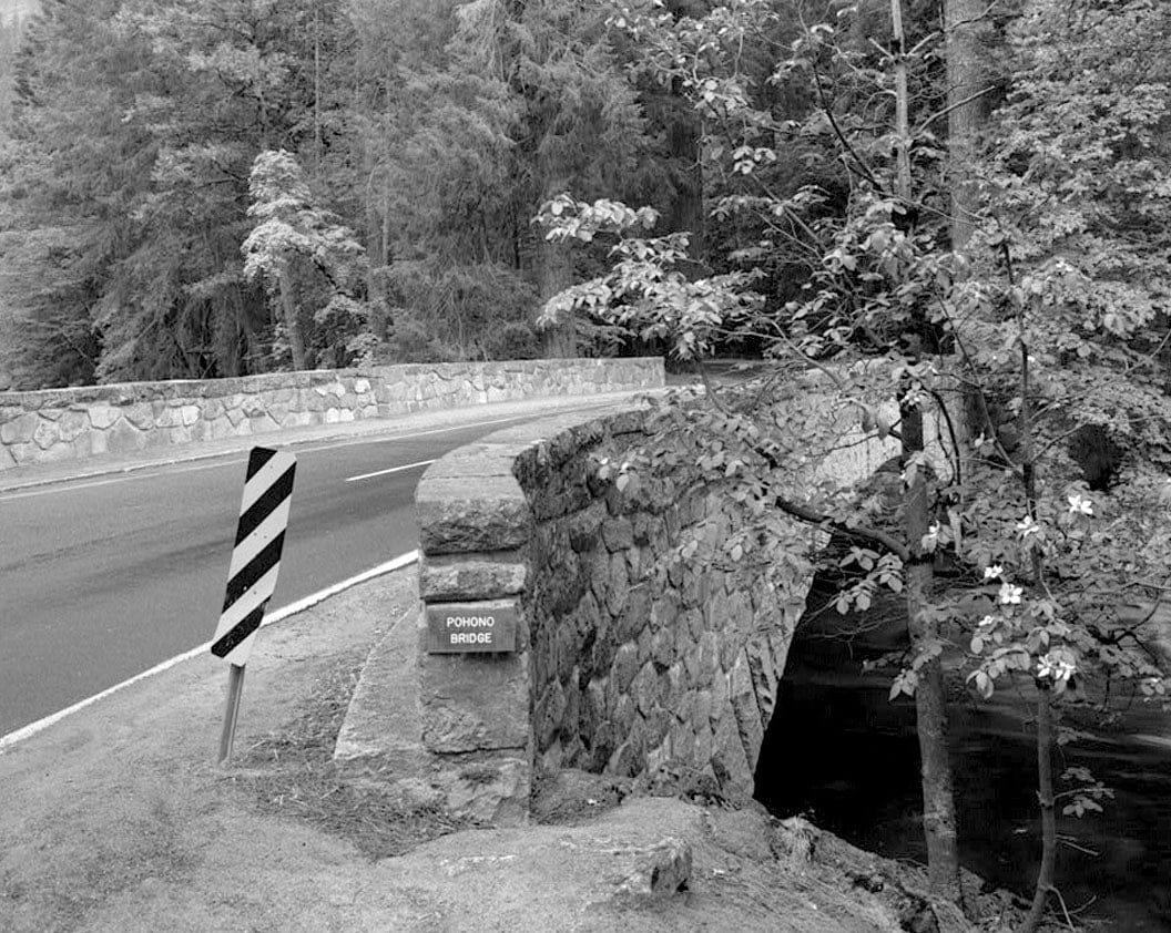 Historic Photo : Pohono Bridge, Spanning Merced River on Yosemite Valley Road, Yosemite Village, Mariposa County, CA 2 Photograph