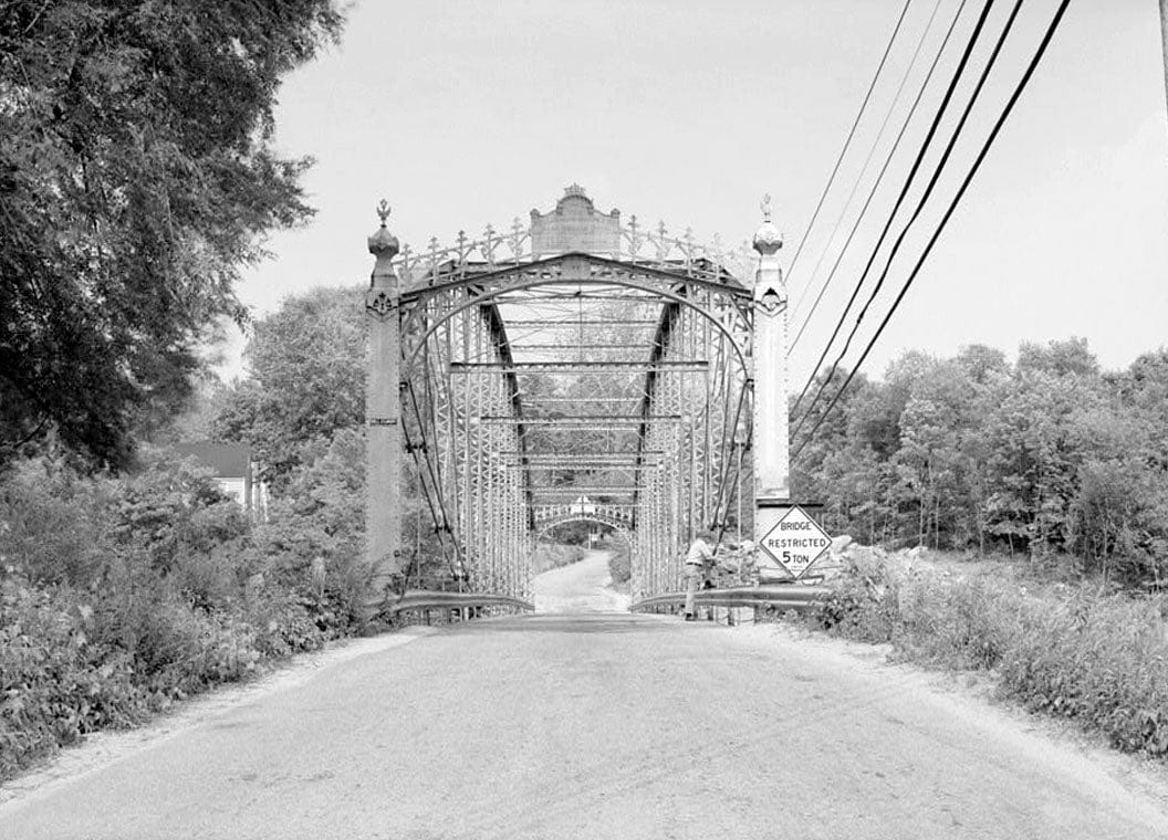 Historic Photo : Boardman's Lenticular Bridge, Spanning Housatonic River on Boardman's Road, New Milford, Litchfield County, CT 3 Photograph