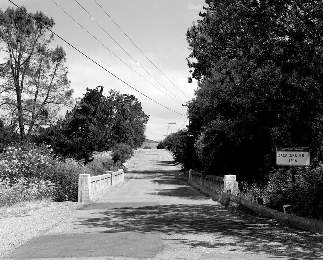 Historic Photo : Zaca Creek Bridge No. 1, Spanning Zaca Creek at Jonata Park Road, Buellton, Santa Barbara County, CA 2 Photograph