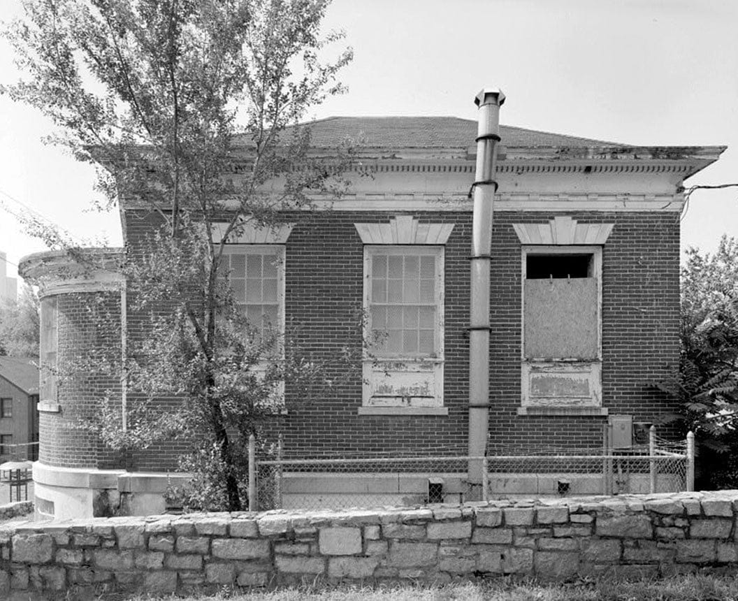 Historic Photo : Clark Howell Homes, Anne Wallace Branch Carnegie Library, 538 Luckie Street, Atlanta, Fulton County, GA 4 Photograph