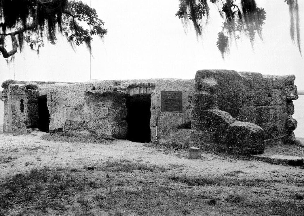 Historic Photo : Fort Frederica, King's Magazine (Ruins), Saint Simons Island, Glynn County, GA 1 Photograph