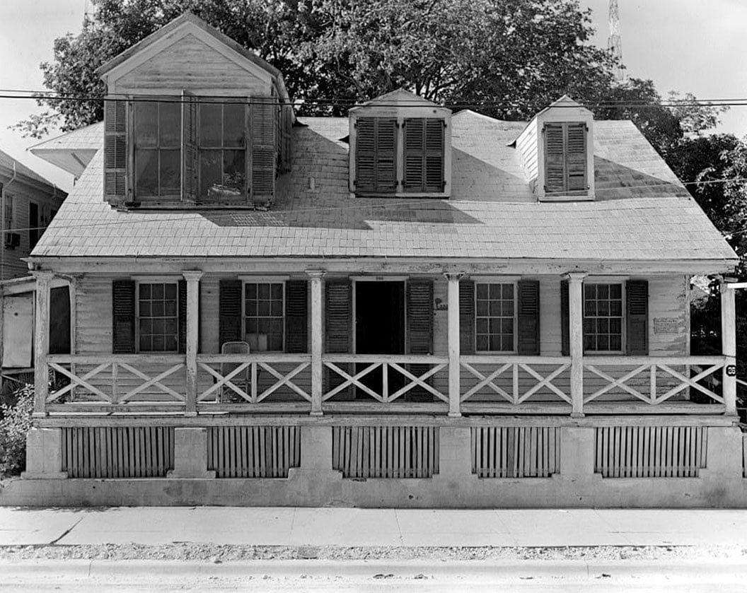 Historic Photo : Captain Francis Watlington House, 322 Duval Street, Key West, Monroe County, FL 1 Photograph