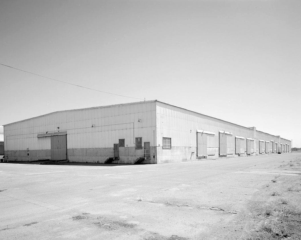 Historic Photo : Naval Supply Annex Stockton, Transit Shed Rail Yard Type, Between Pinter & Gilliss Avenues below rail yard, Stockton, San Joaquin County, CA 1 Photograph