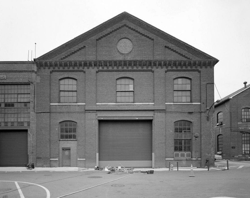 Historic Photo : Navy Yard, Building No. 104, Intersection of Tingey Street & Isaac Hull Avenue, Washington, District of Columbia, DC 1 Photograph