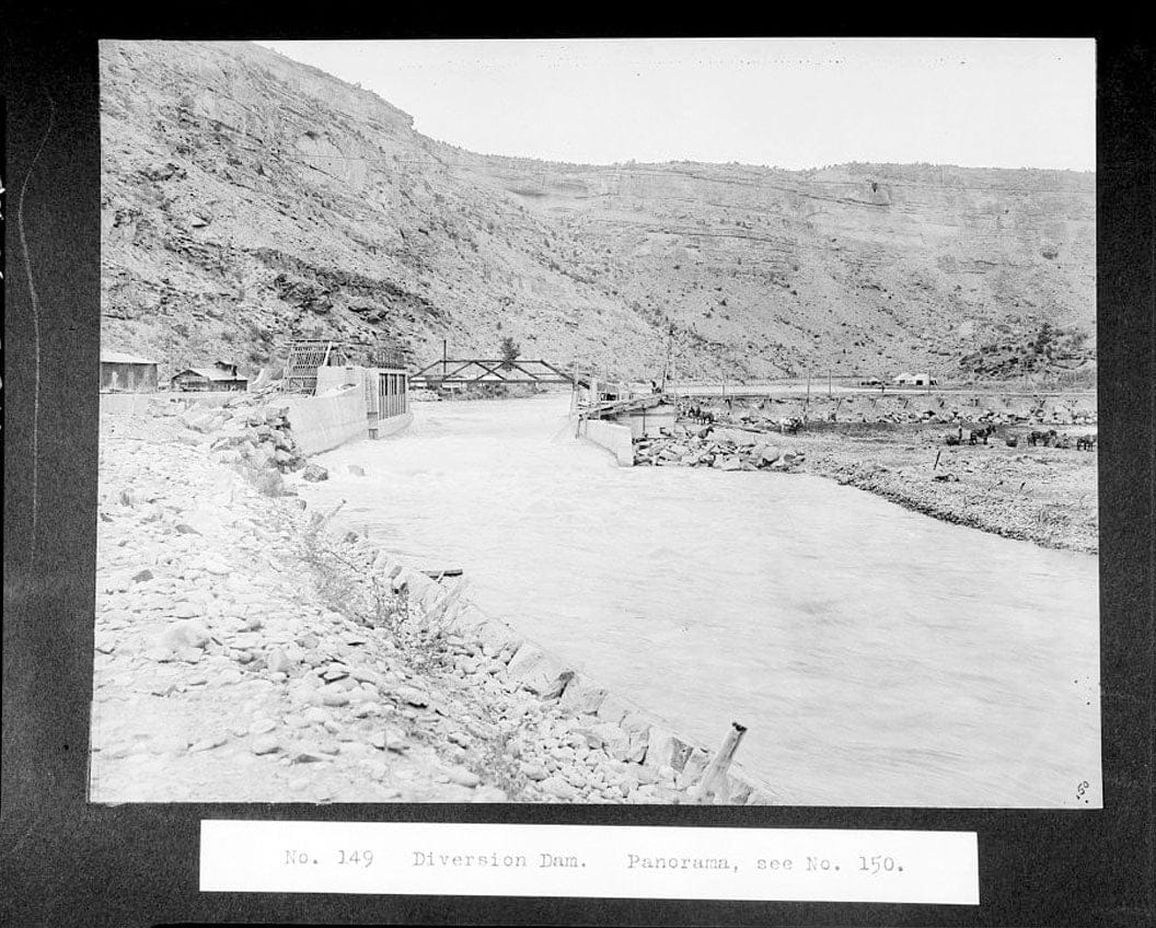 Historic Photo : Grand Valley Diversion Dam, Half a mile north of intersection of I-70 & Colorado State Route 65, Cameo, Mesa County, CO 7 Photograph