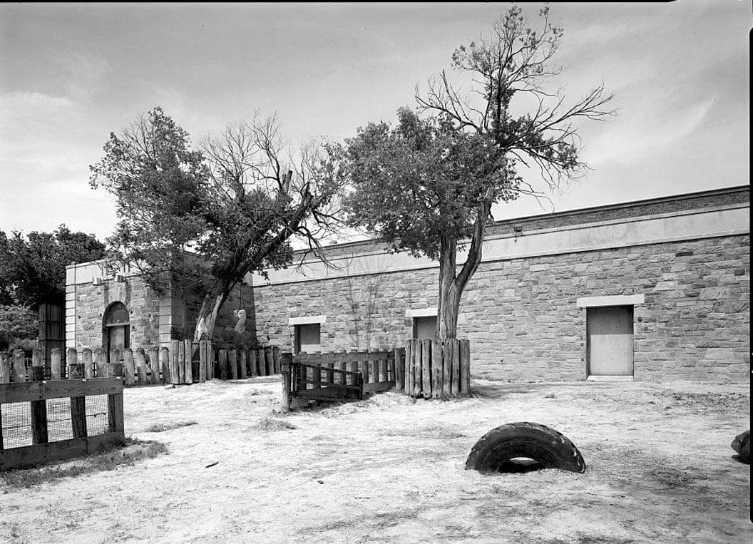 Historic Photo : National Zoological Park, Elephant House, 3001 Connecticut Avenue NW, Washington, District of Columbia, DC 2 Photograph