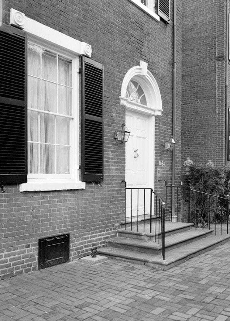 Historic Photo : Riggs-Riley House, 3038 N Street, Northwest, Washington, District of Columbia, DC 3 Photograph