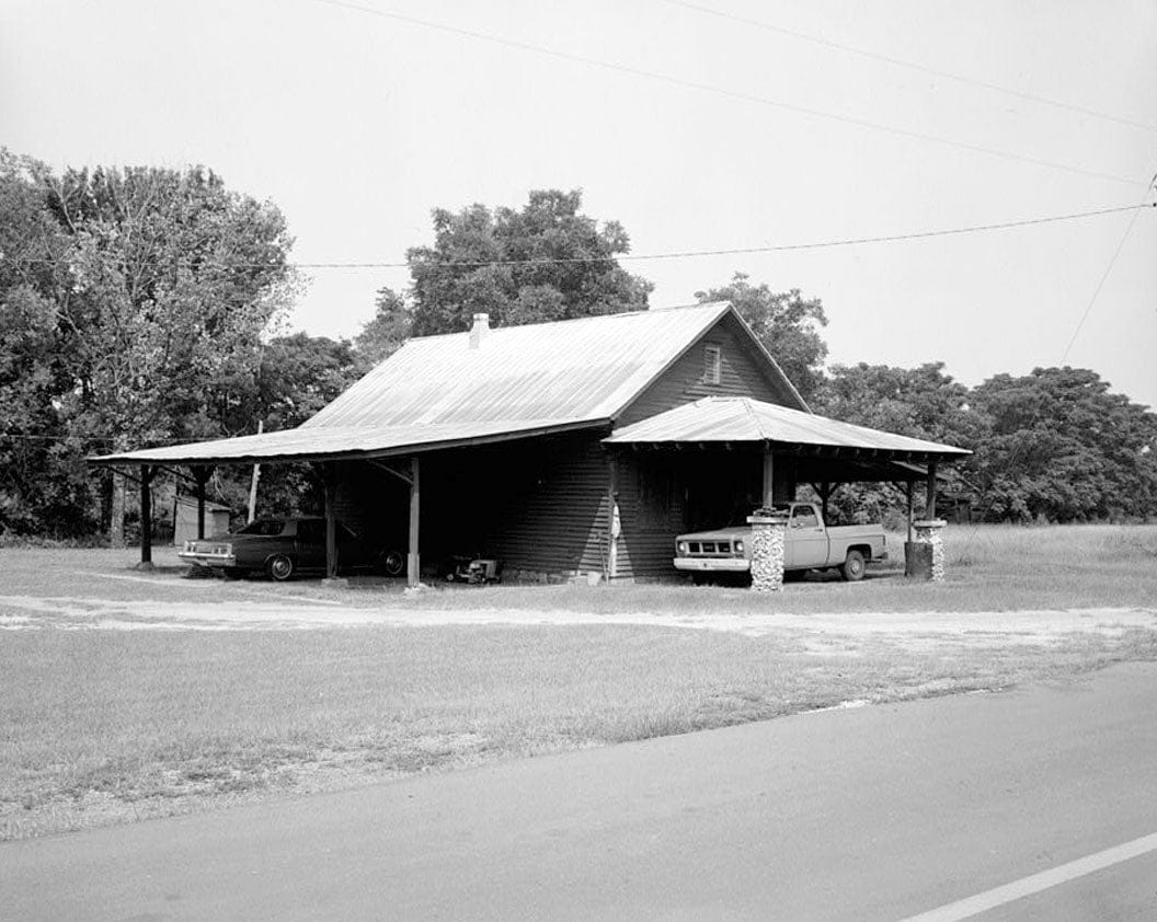 Historic Photo : Jimmy Carter Boyhood Home, Old Plains Highway (Lebanon Cemetery Road), Plains, Sumter County, GA 3 Photograph
