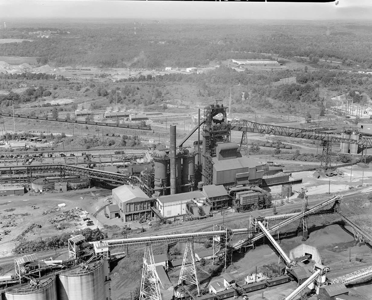 Historic Photo : Tennessee Coal & Iron Company, Fairfield Works, North of Valley Road, west of Ensley-Pleasant Grove Road, Fairfield, Jefferson County, AL 1 Photograph
