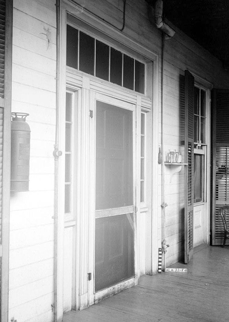 Historic Photo : Audley H. Gazzam House & Servants' Quarters, 1255 Government Street, Mobile, Mobile County, AL 18 Photograph