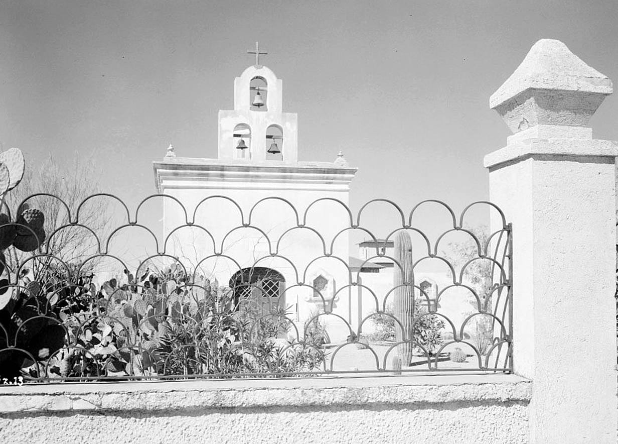 Historic Photo : San Xavier del Bac Mission, Mission Road, Tucson, Pima County, AZ 19 Photograph