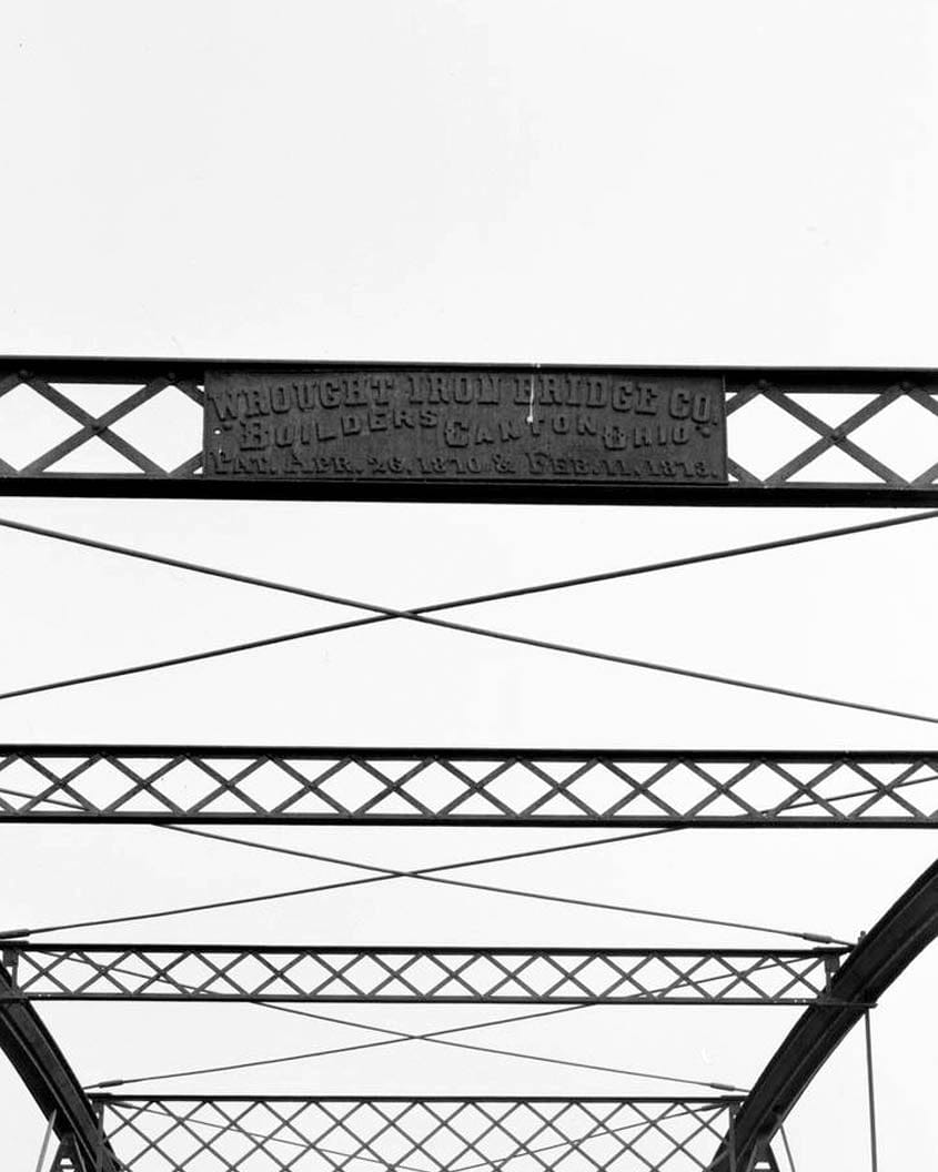 Historic Photo : Freeport Bridge, Spanning Upper Iowa River, Decorah, Winneshiek County, IA 23 Photograph