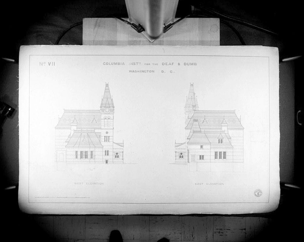 Historic Photo : Gallaudet College, Chapel Hall, Seventh & Florida Avenue Northeast, Washington, District of Columbia, DC 4 Photograph