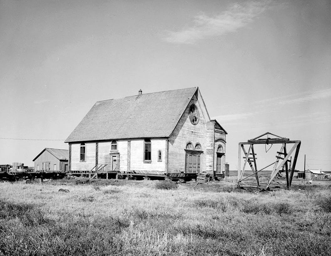 Historic Photo : Iditarod Trail Shelter Cabins, St. Joseph's Roman Catholic Church, (Moved from Fourth & Steadman), Nome, Nome Census Area, AK 1 Photograph