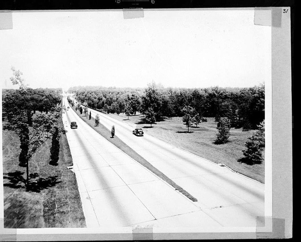 Historic Photo : Merritt Parkway, White Oak Shade Road Bridge, Spanning Merritt Parkway, New Canaan, Fairfield County, CT 3 Photograph