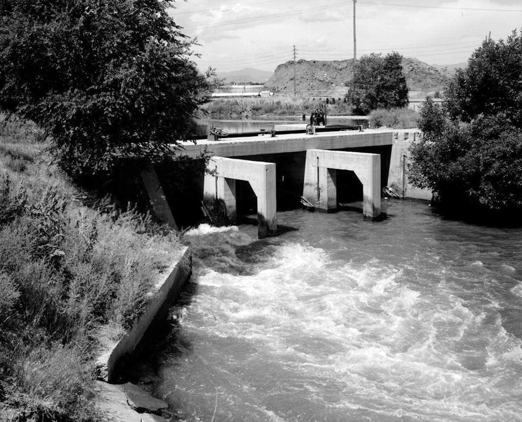 Historic Photo : Burlington Ditch, South Platte River Drainage Area, Water District No. 2, Division No. 1, Brighton, Adams County, CO 2 Photograph