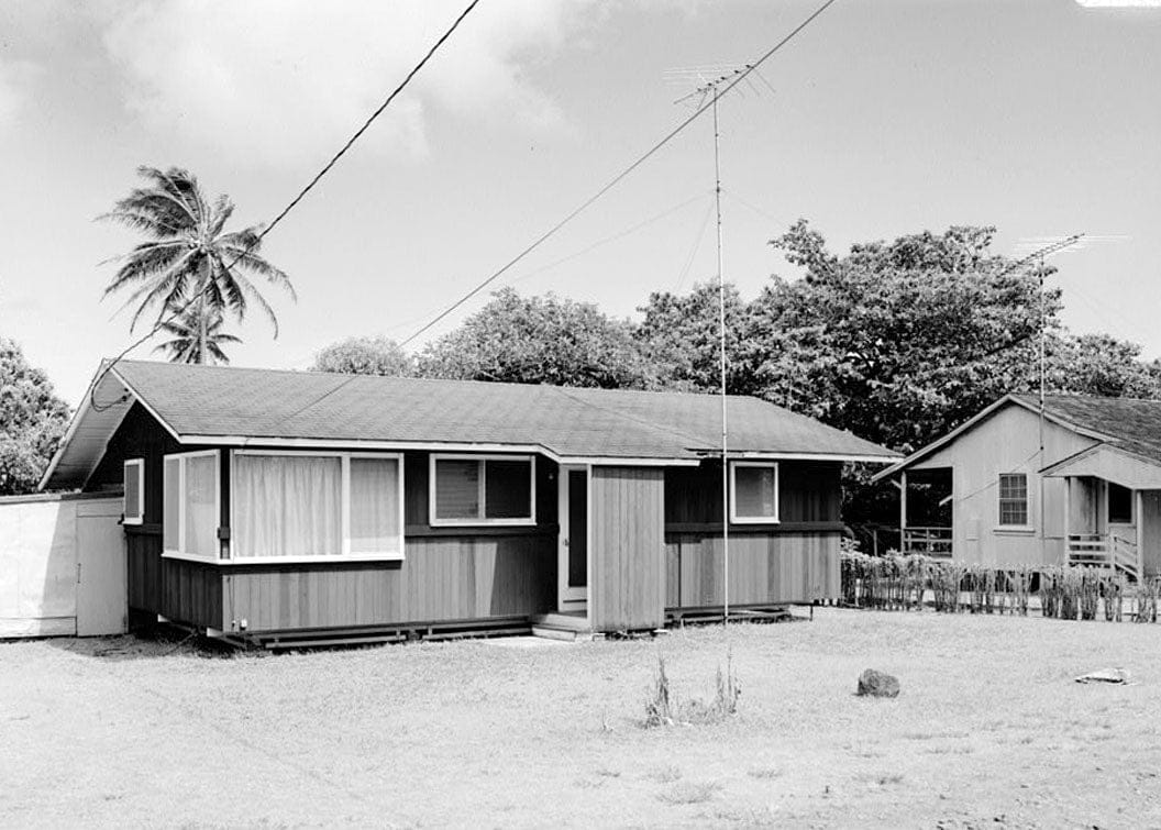 Historic Photo : Residence, Building No. 62-117, Moloka'i Island, Kalaupapa, Kalawao County, HI 1 Photograph
