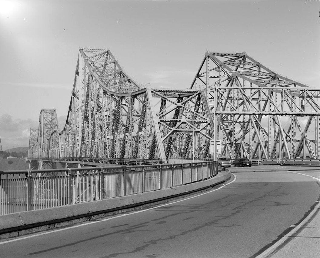 Historic Photo : Carquinez Bridge, Spanning Carquinez Strait at Interstate 80, Vallejo, Solano County, CA 19 Photograph