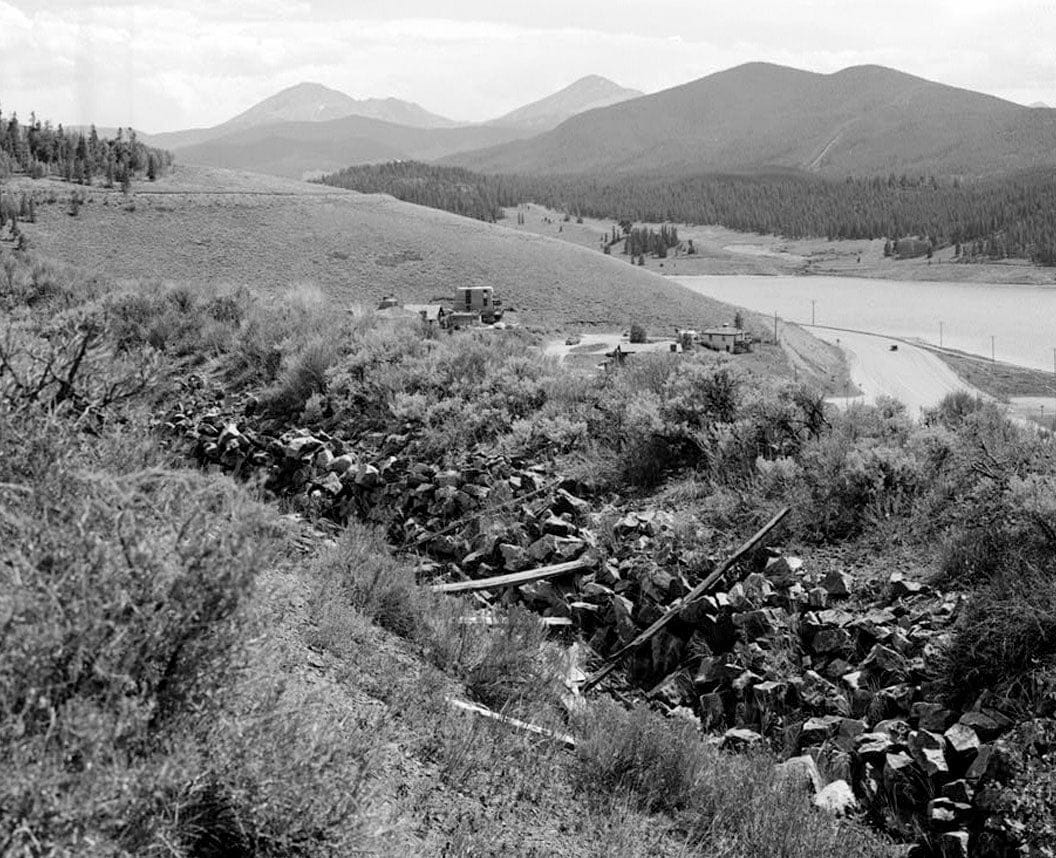 Historic Photo : Snake River Ditch, Headgate on north bank of Snake River, Dillon, Summit County, CO 3 Photograph