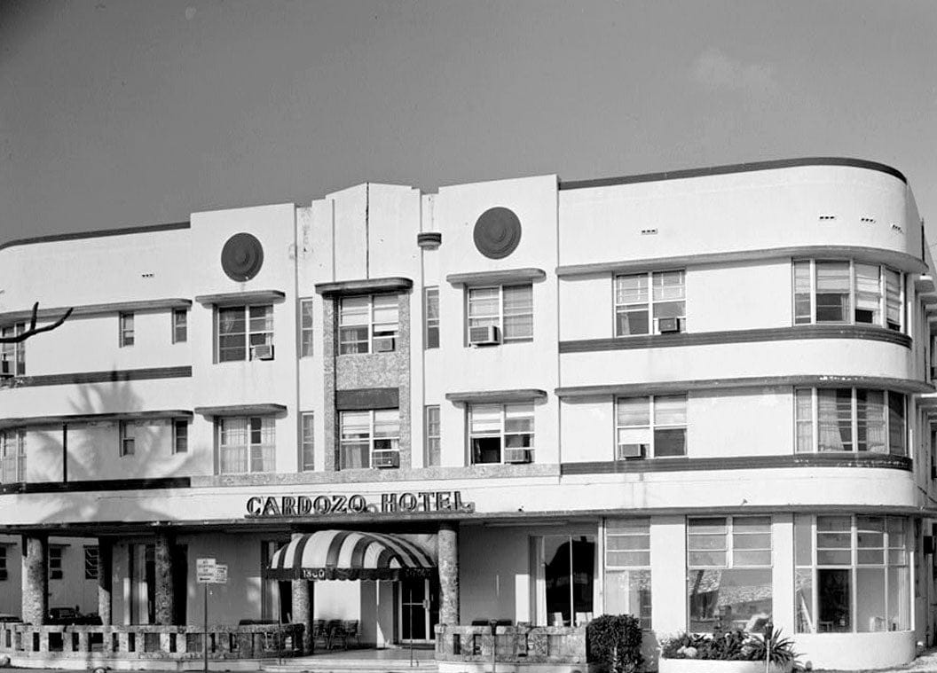 Historic Photo : Cardoza Hotel, 1300 Ocean Drive, Miami, Miami-Dade County, FL 1 Photograph