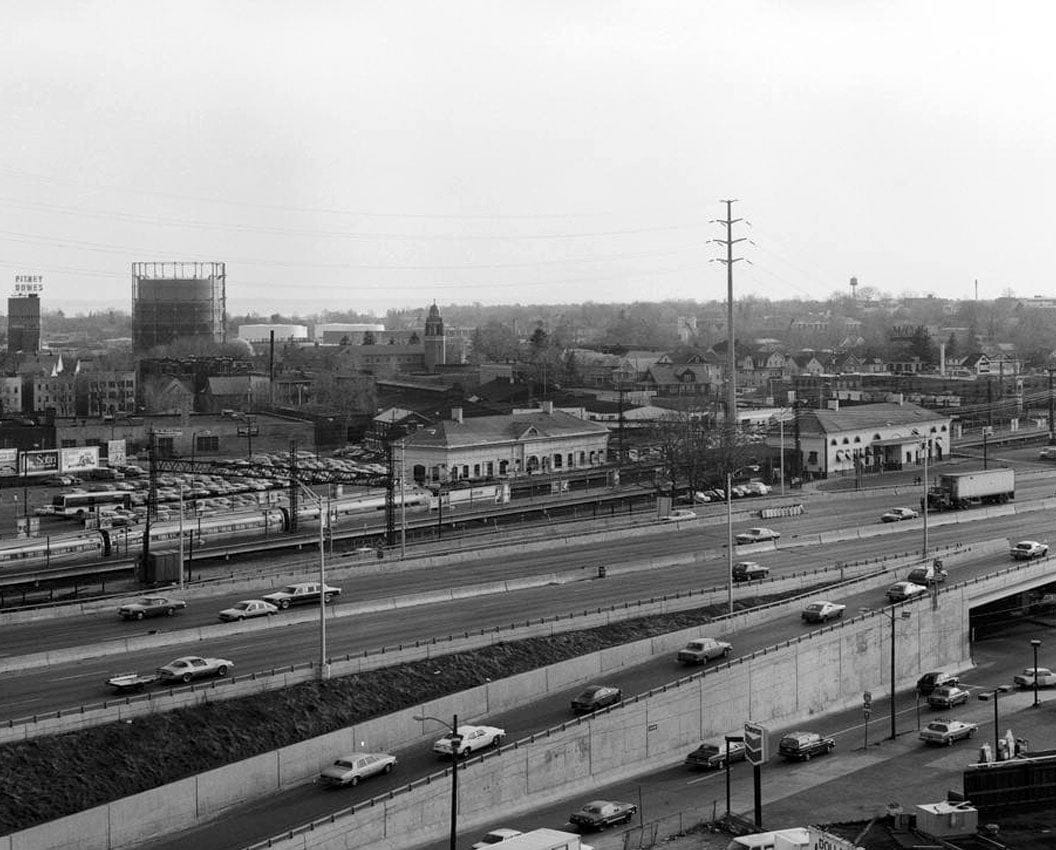 Historic Photo : New York, New Haven & Hartford Railroad, Stamford Station, 44 Station Place, Stamford, Fairfield County, CT 6 Photograph