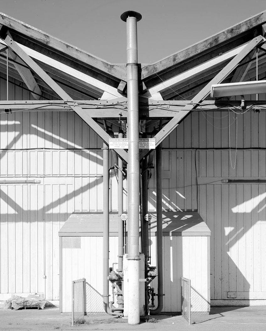 Historic Photo : Mare Island Naval Shipyard, Coal Sheds, Waterfront Avenue, northwest corner of Waterfront Avenue & Fourth Street, Vallejo, Solano County, CA 4 Photograph