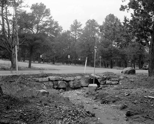 Grand Canyon National Park Roads, Apache Street Headwall No. 3, Southeast corner of intersection of Center Road and Apache Street, Grand Canyon Village, Coconino County, AZ 2