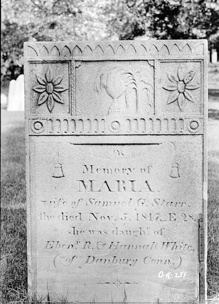 Historic Photo : St. Paul's Parish Cemetery Gate & Gravestones, 605 Reynolds Street, Augusta, Richmond County, GA 2 Photograph