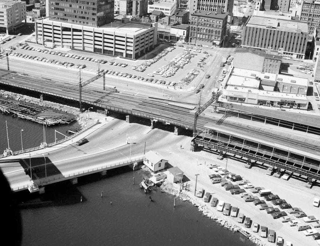 Historic Photo : Northeast Railroad Corridor, Amtrak Route between New York/Connecticut & Connecticut/Rhode Island State Lines, New Haven, New Haven County, CT 6 Photograph