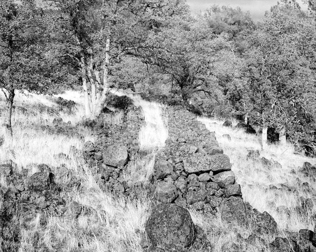 Historic Photo : Rock Wall, North side of Battle Creek Canyon, Shingletown, Shasta County, CA 3 Photograph