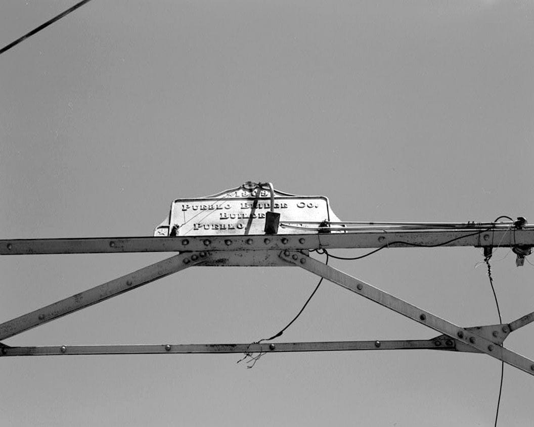 Historic Photo : Baxterville Bridge, Spanning Rio Grande River at Masonic Park Drive, South Fork, Rio Grande County, CO 2 Photograph