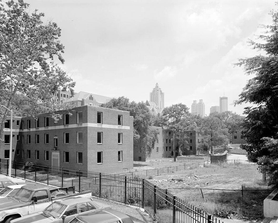 Historic Photo : Techwood Homes, Building No. 20, 570-580 Techwood Drive, Atlanta, Fulton County, GA 3 Photograph