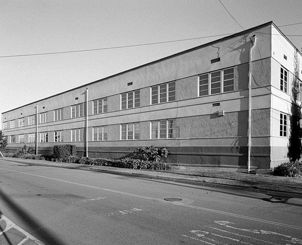 Historic Photo : Oakland Army Base, Post Headquarters Building, Alaska & Africa Streets, Oakland, Alameda County, CA 2 Photograph