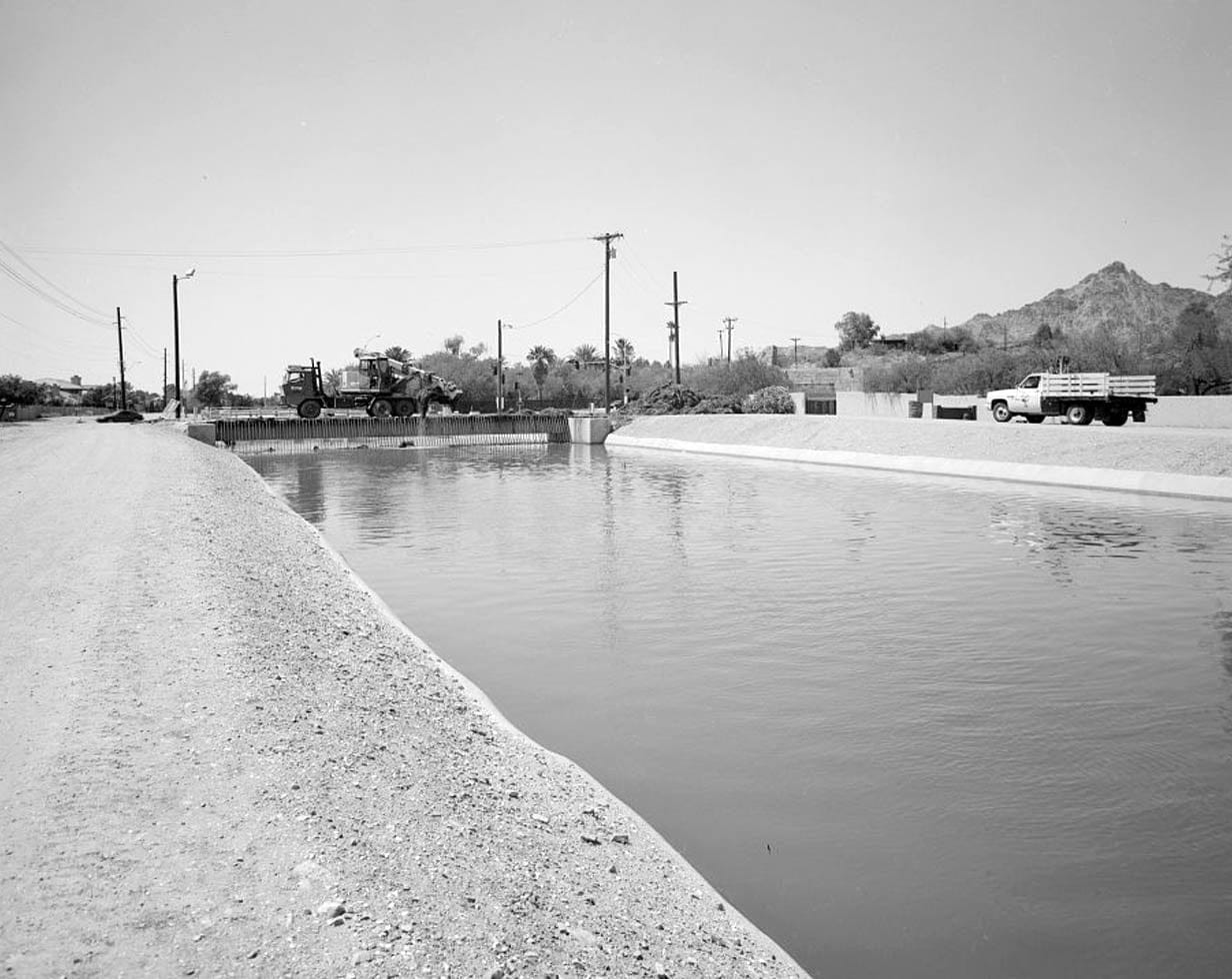 Historic Photo : Arizona Canal, North of Salt River, Phoenix, Maricopa County, AZ 5 Photograph