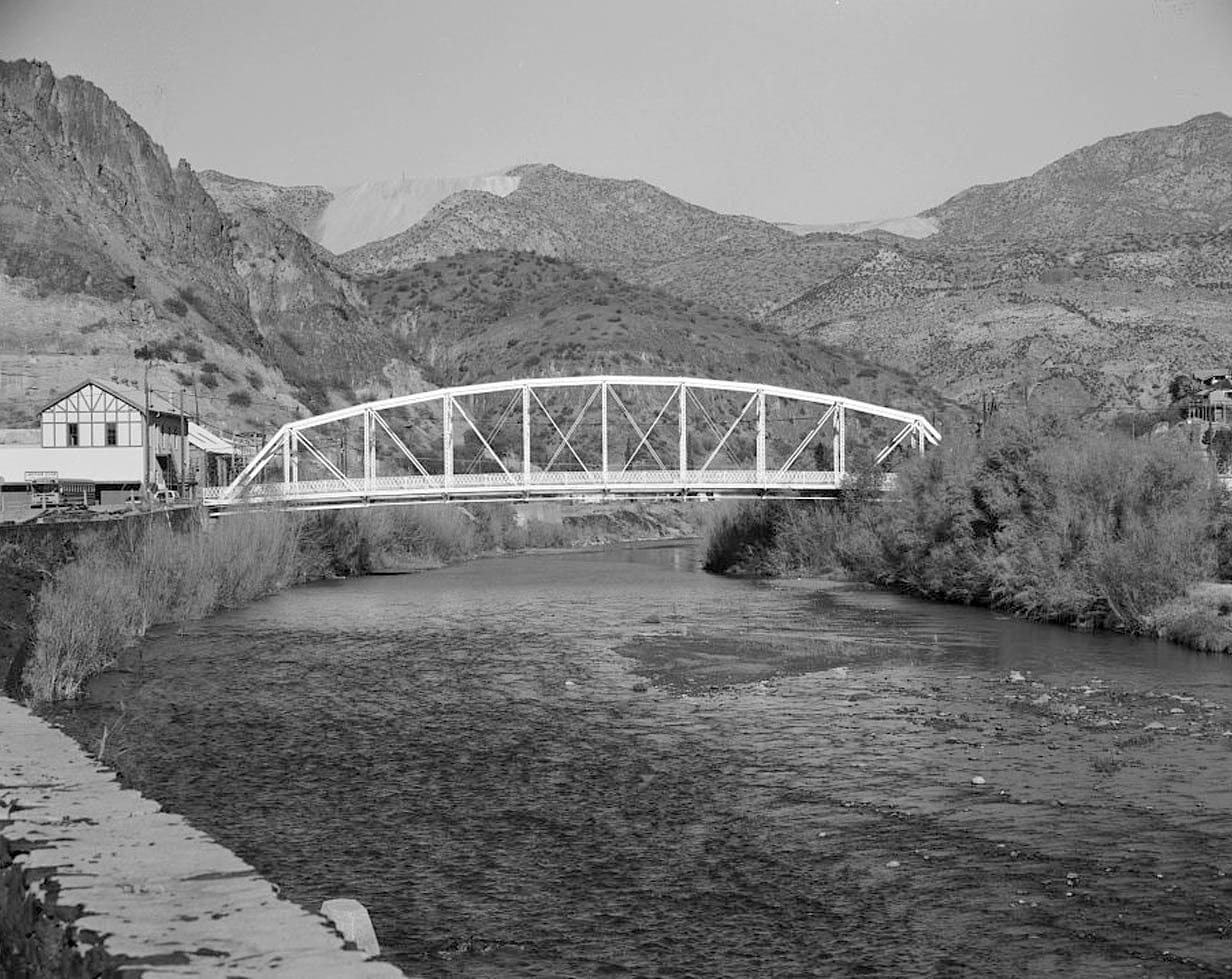 Historic Photo : Park Avenue Bridge, Park Avenue Spanning San Francisco River, Clifton, Greenlee County, AZ 2 Photograph