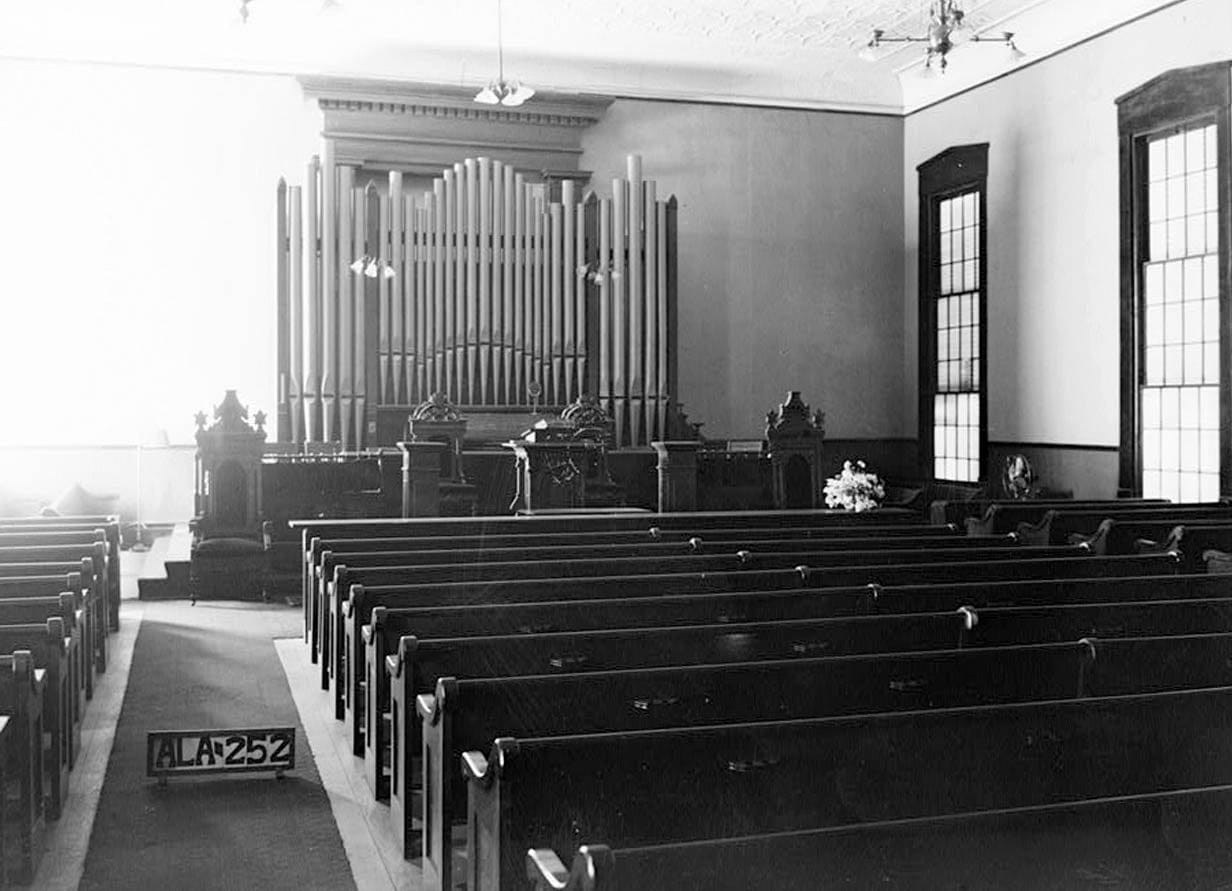 Historic Photo : First Presbyterian Church, Main Street & Wilson Avenue, Eutaw, Greene County, AL 2 Photograph