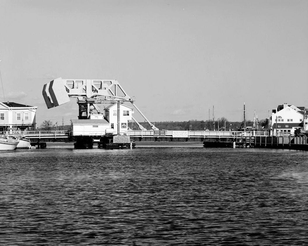 Historic Photo : Mystic River Bridge, Spanning Mystic River at U.S. Route 1, Groton, New London County, CT 2 Photograph