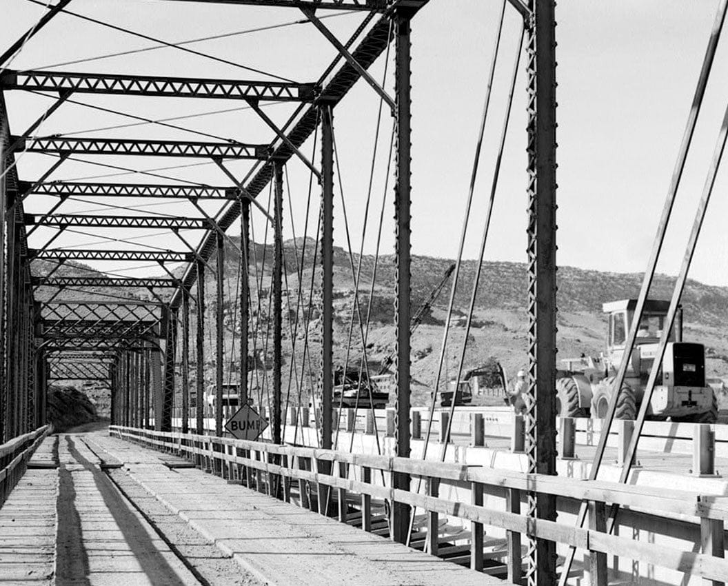 Historic Photo : Saxton Bridge, Spanning Gunnison River on Delta County Road 650R, Delta, Delta County, CO 3 Photograph