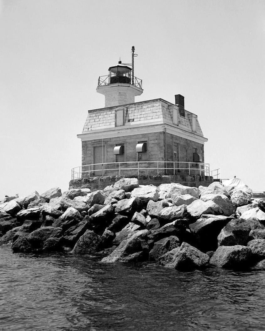 Historic Photo : Penfield Reef Lighthouse, Long Island Sound, Bridgeport, Fairfield County, CT 5 Photograph