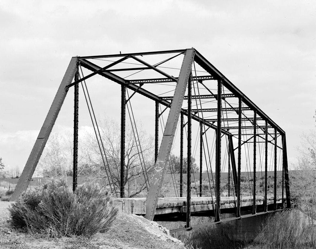 Historic Photo : Elson Bridge, Spanning Purgatoire River at County Road 36, El Moro, Las Animas County, CO 1 Photograph
