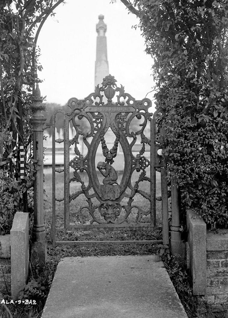 Historic Photo : Magnolia Cemetery (Ironwork), Virginia Street, Mobile, Mobile County, AL 10 Photograph