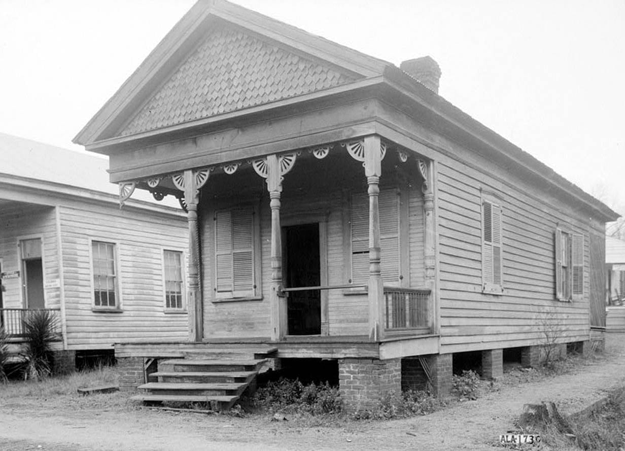 Historic Photo : Law Office, Court & Water Streets, Camden, Wilcox County, AL 1 Photograph