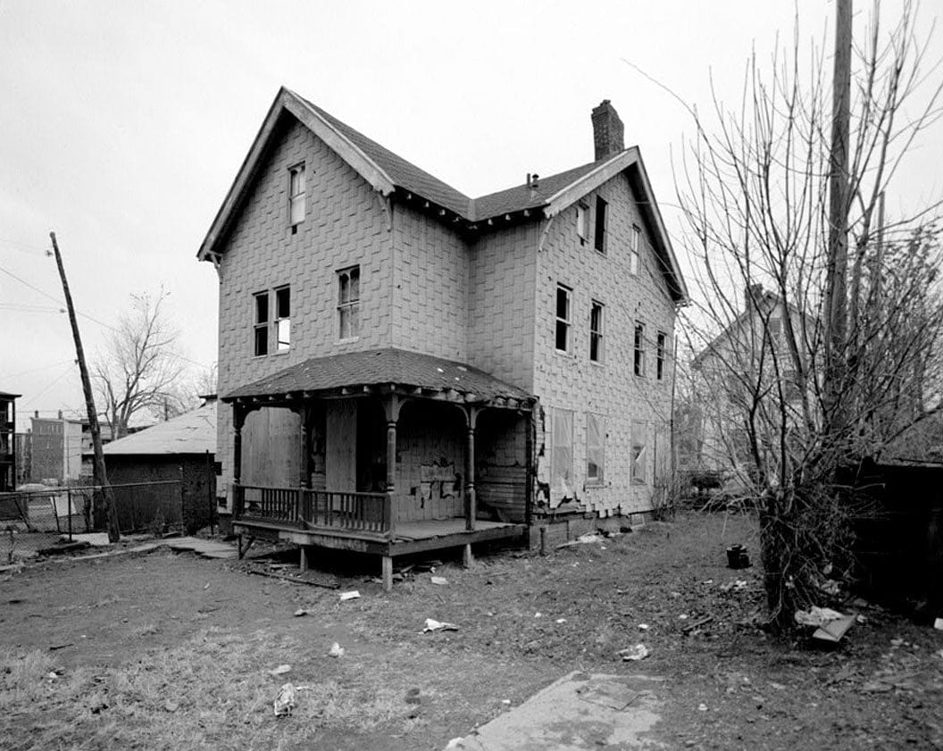Historic Photo : Grey House, 833 Park Street (rear), Hartford, Hartford County, CT 2 Photograph