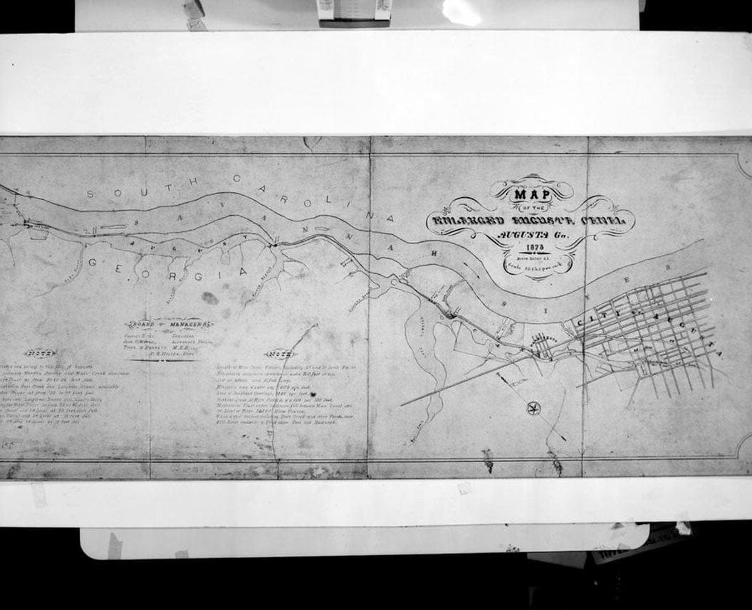 Historic Photo : Augusta Canal, Augusta, Richmond County, GA 16 Photograph