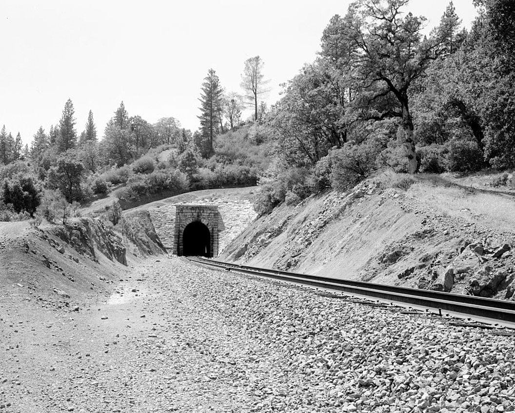 Historic Photo : Central Pacific Transcontinental Railroad, Tunnel No. 29, Milepost 135.95, Applegate, Placer County, CA 2 Photograph